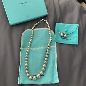 Tiffany & Co Graduated Ball Necklace + Earrings